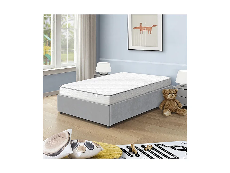 Matelas 90x190 cm ep 15 cm mousse haute densite 35 kg/m3 + gel mémoire de forme - NIMBUS