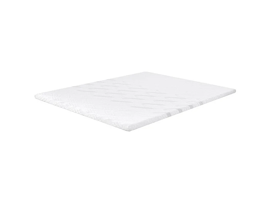 Surmatelas 140x190 cm ep 5,3 cm mousse mémoire de forme, housse stretch déhoussable, base antidérapante - PLUME