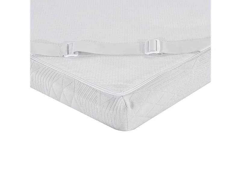 Surmatelas 140x190 cm ep 5,3 cm mousse mémoire de forme, housse stretch déhoussable, base antidérapante - PLUME