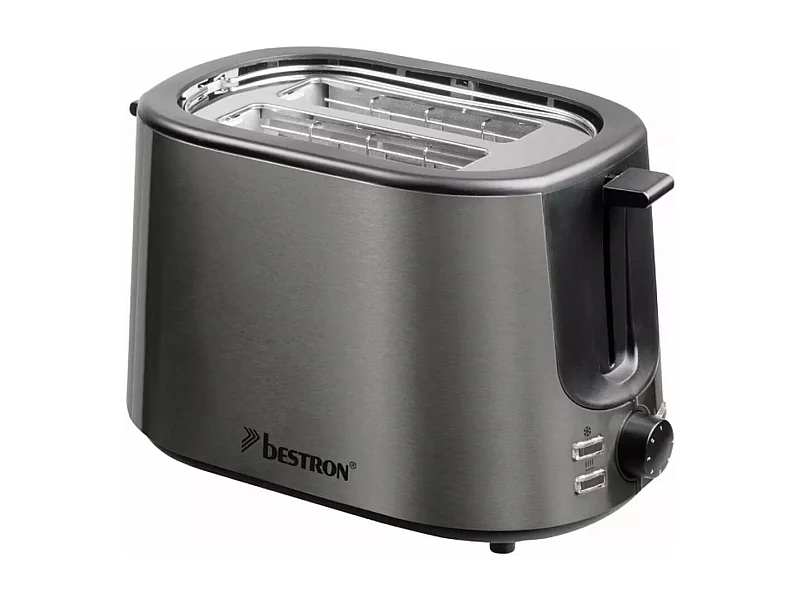 Bestron Grille-pains 2 fentes 1000w inox - ATS1000TG