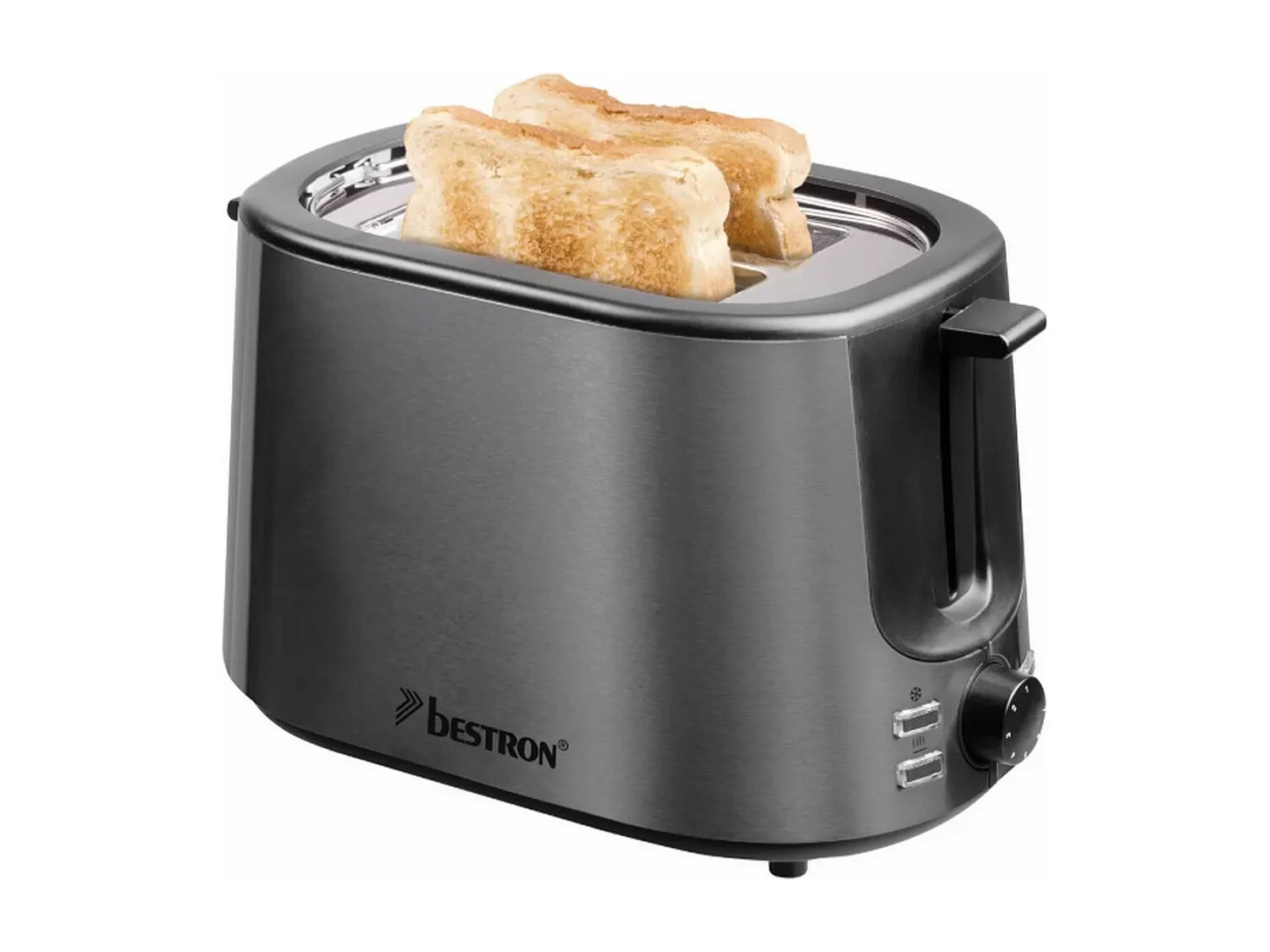 Bestron Grille-pains 2 fentes 1000w inox - ATS1000TG