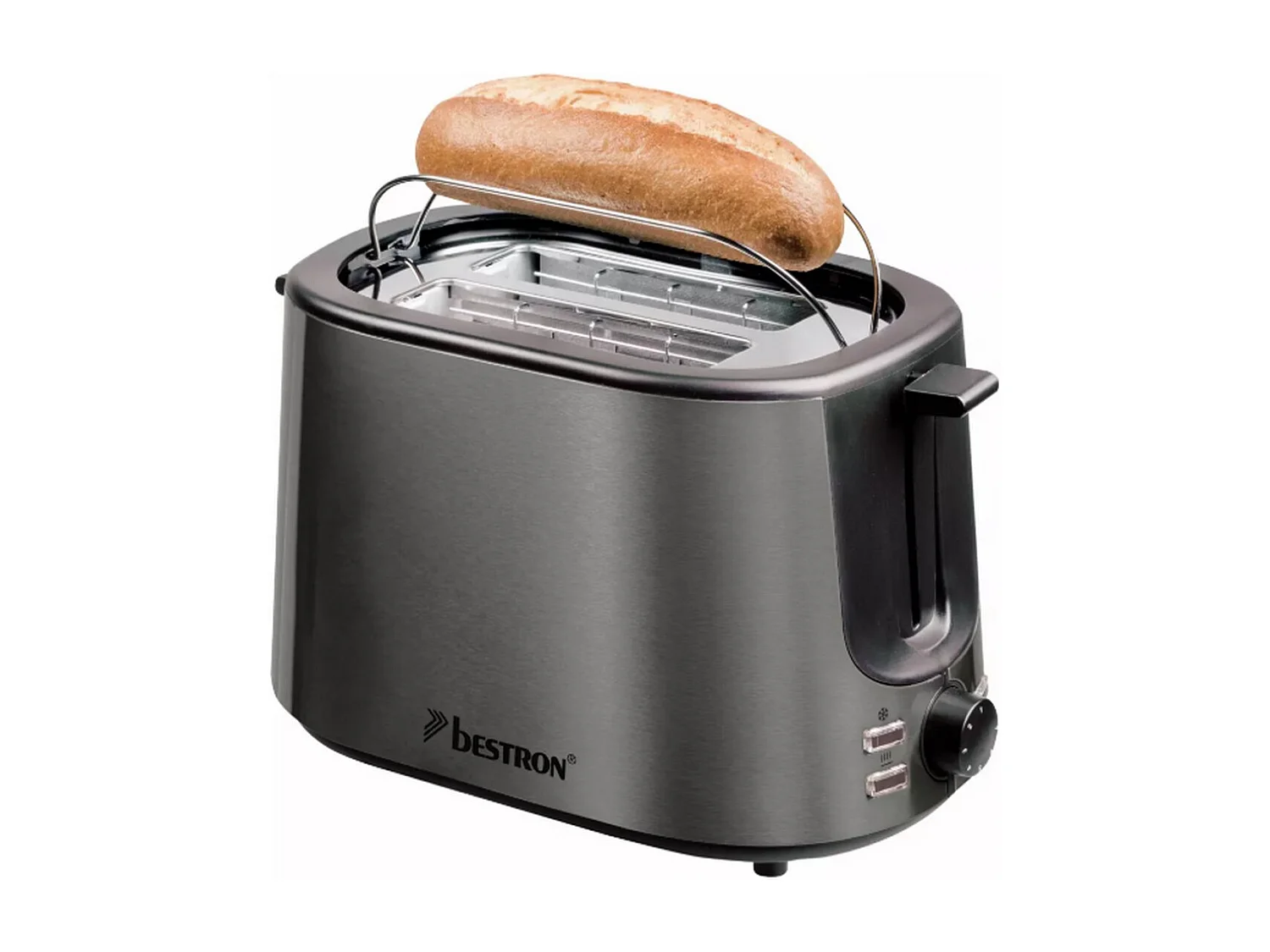 Bestron Grille-pains 2 fentes 1000w inox - ATS1000TG