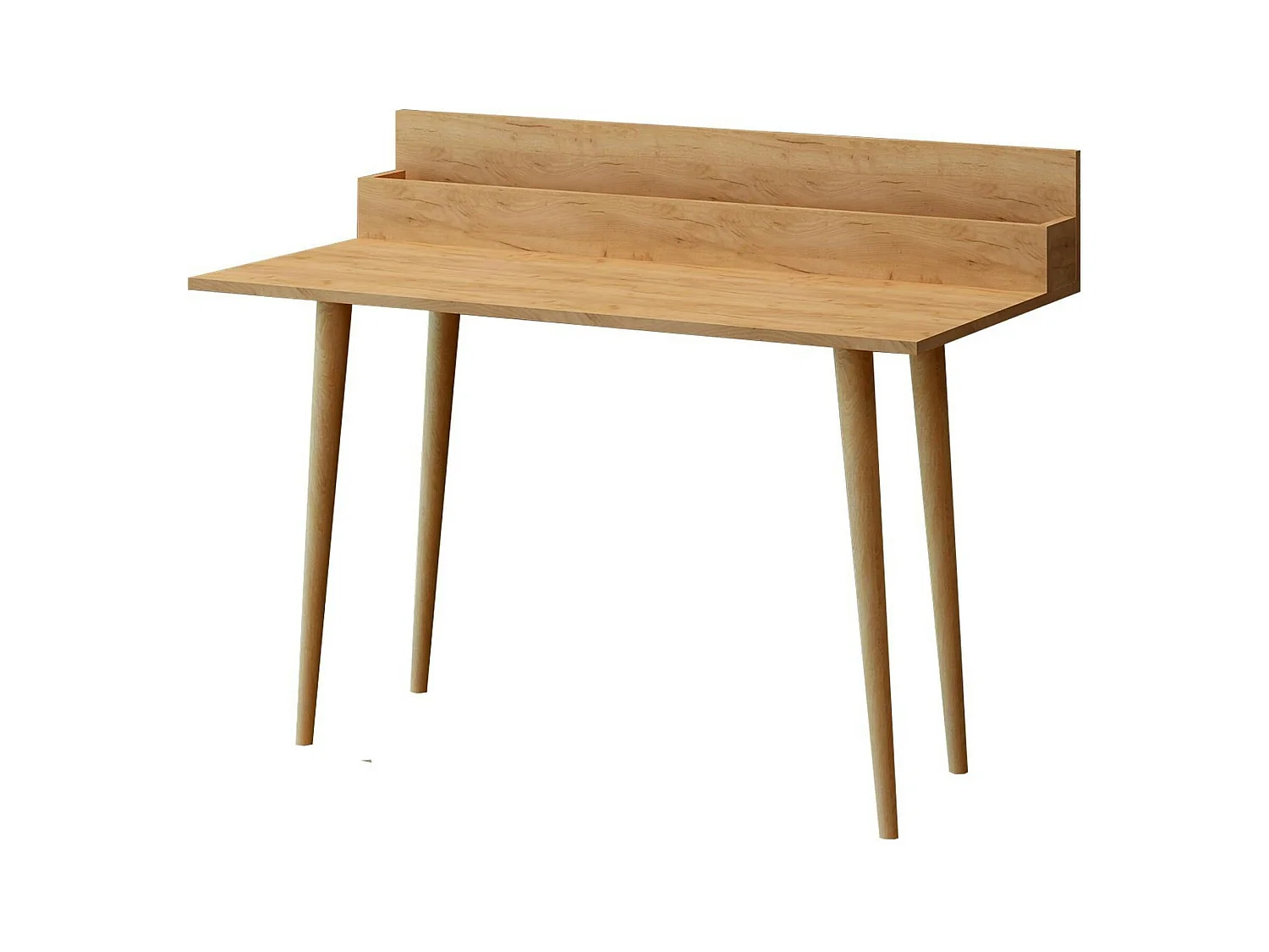 Bureau d'appoint console effet chêne - avec niche MARFA