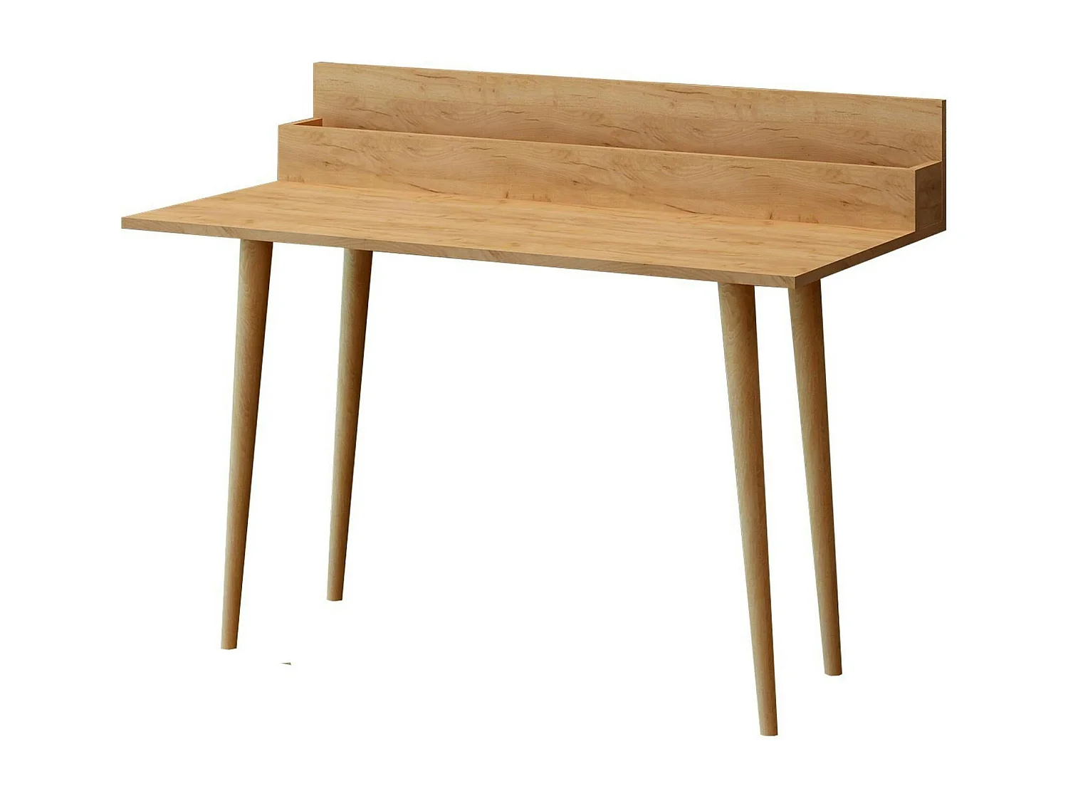 Bureau d'appoint console effet chêne - avec niche MARFA