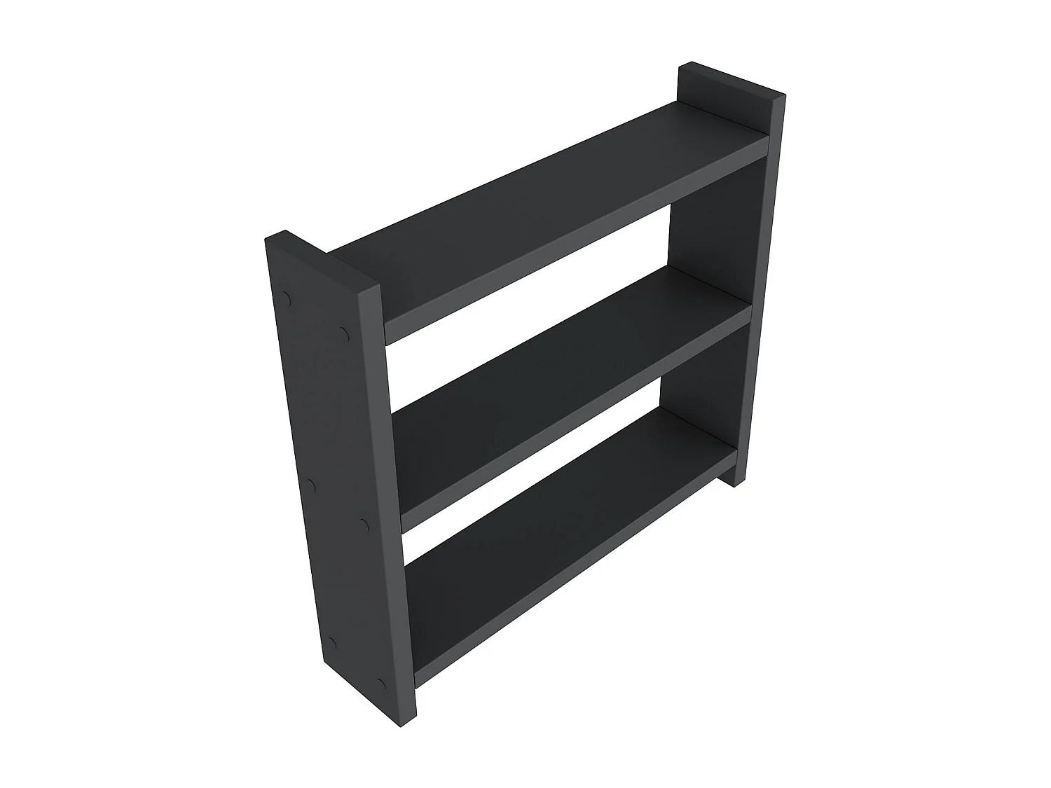 Etagère cuisine gris foncé à poser - 3 niveaux MARFA