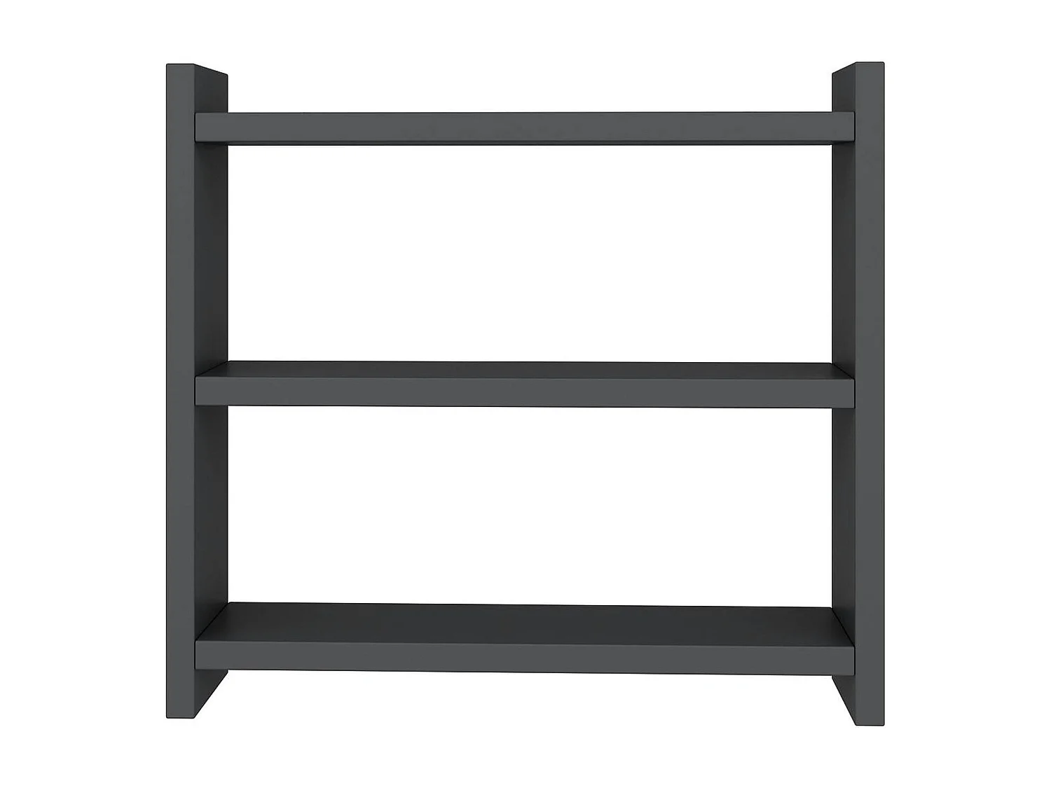 Etagère cuisine gris foncé à poser - 3 niveaux MARFA