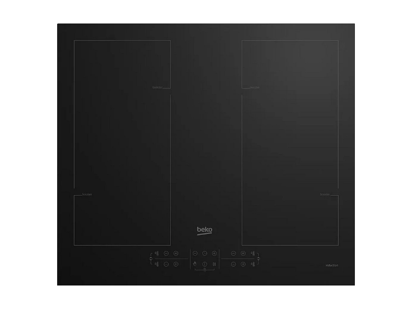 Beko Plaque de cuisson induction 60cm 4 feux 7200w - HII64205F2MT