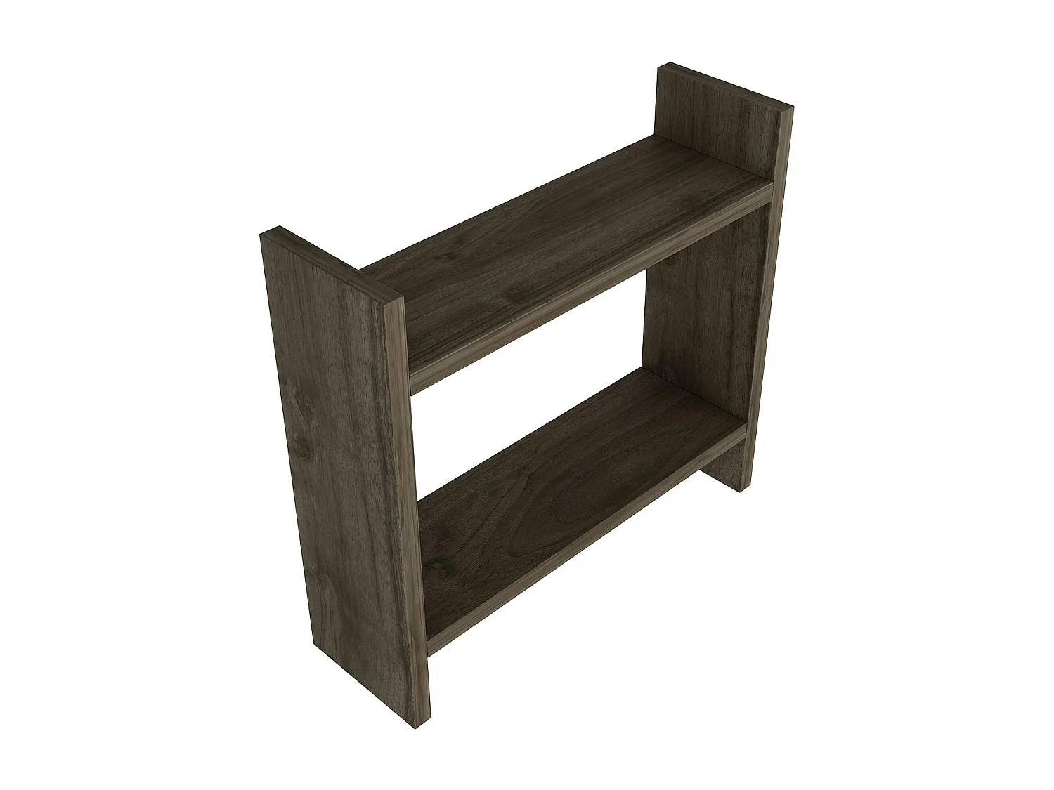 Etagère cuisine à poser effet noyer - 2 niveaux MARFA