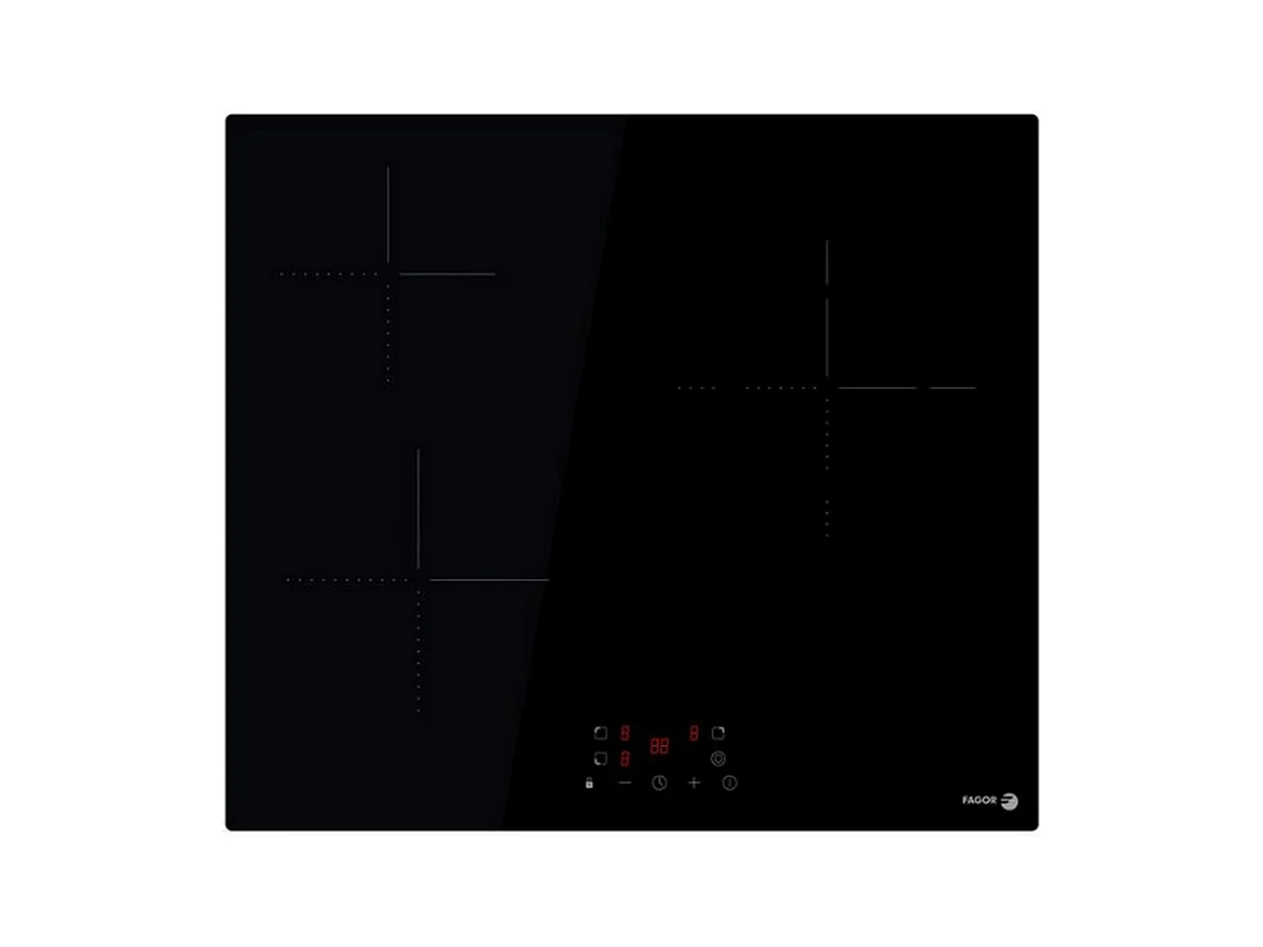 Fagor Table de cuisson vitrocéramique 59cm 3 foyers hilight noir - FAV3536
