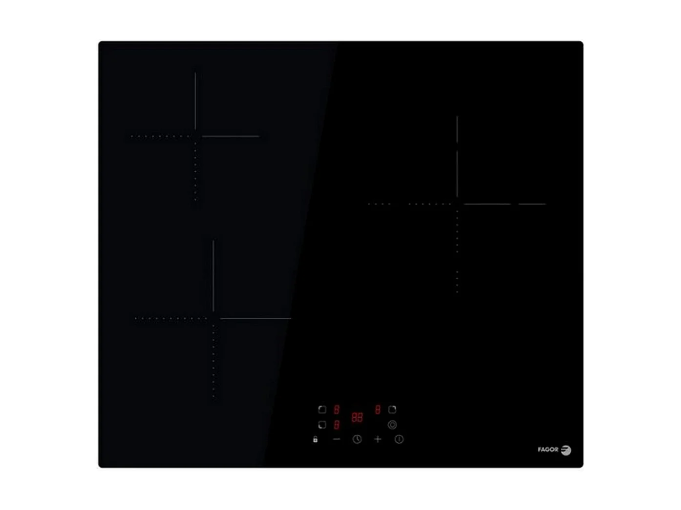 Fagor Table de cuisson vitrocéramique 59cm 3 foyers hilight noir - FAV3536