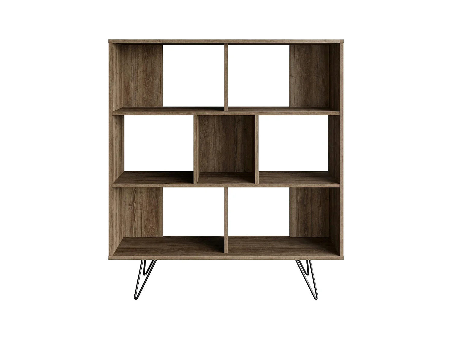 Bibliothèque murale moderne sur pieds - effet pin JENA