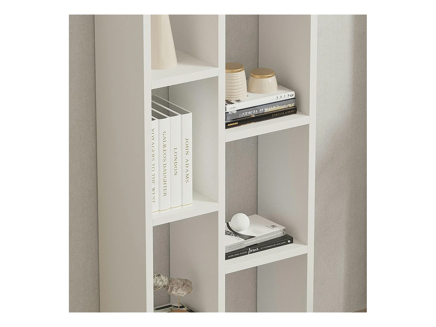 Bibliothèque colonne blanche - 11 niches ouvertes MARFA