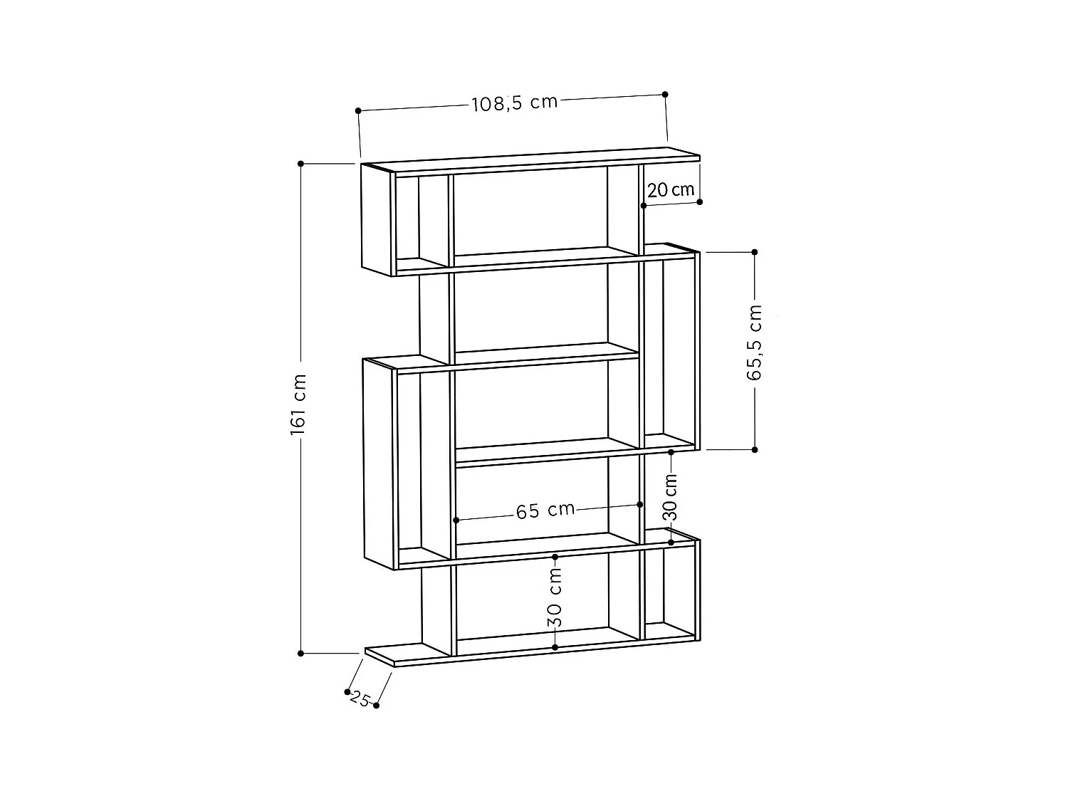Bibliothèque blanche labyrinthe - style design MARFA