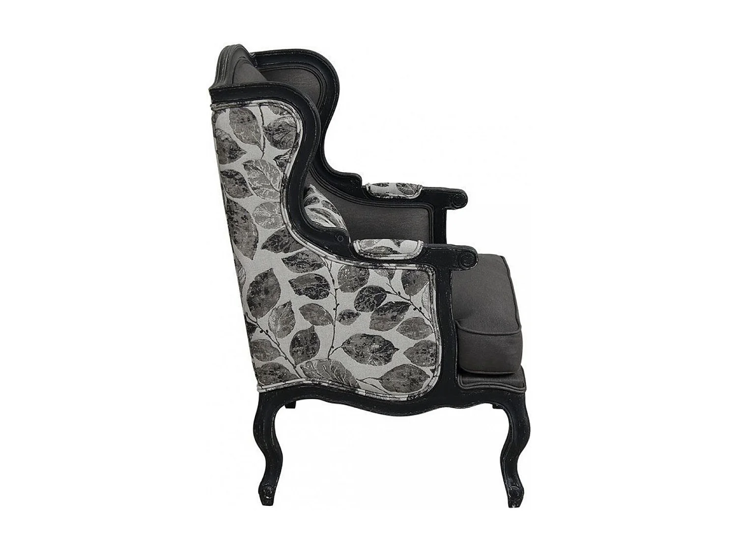 Fauteuil bergère Bois Noir - Les Étoffes Interior's