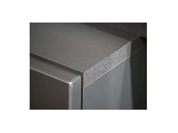 Composición mural RHYS – Mueble para TV, columnas y estanterías – Roble Ribbeck y negro mate