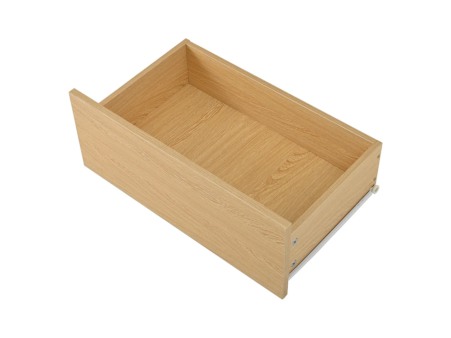 Meuble à chaussures mobile 110x35x86cm - avec roulettes pivotantes - 2 portes et 2 tiroirs - étagères réglables - MDF - naturel