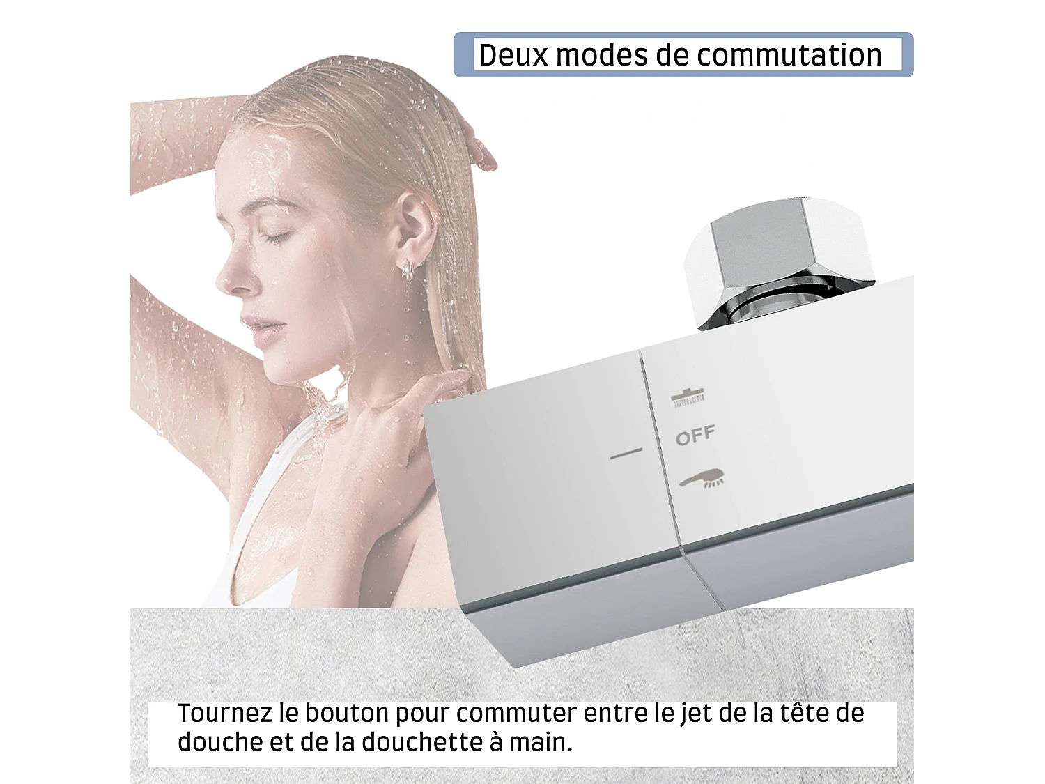 Colonne de Douche AICA avec Mitigeur Thermostatique 38 °C Laiton & Inox