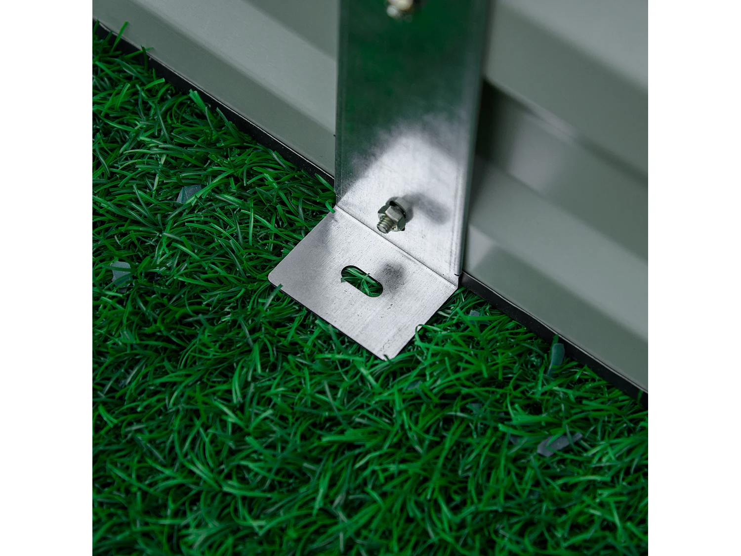 Letto per orto rialzato in metallo portapiante da esterno grigio