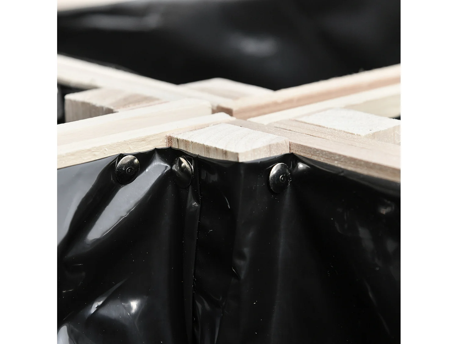 Fioriera da giardino in legno per orto con 4 vasi portapiante