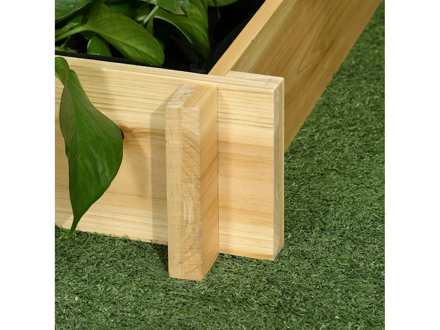 Orto rialzato a 3 livelli per piante da giardino in legno