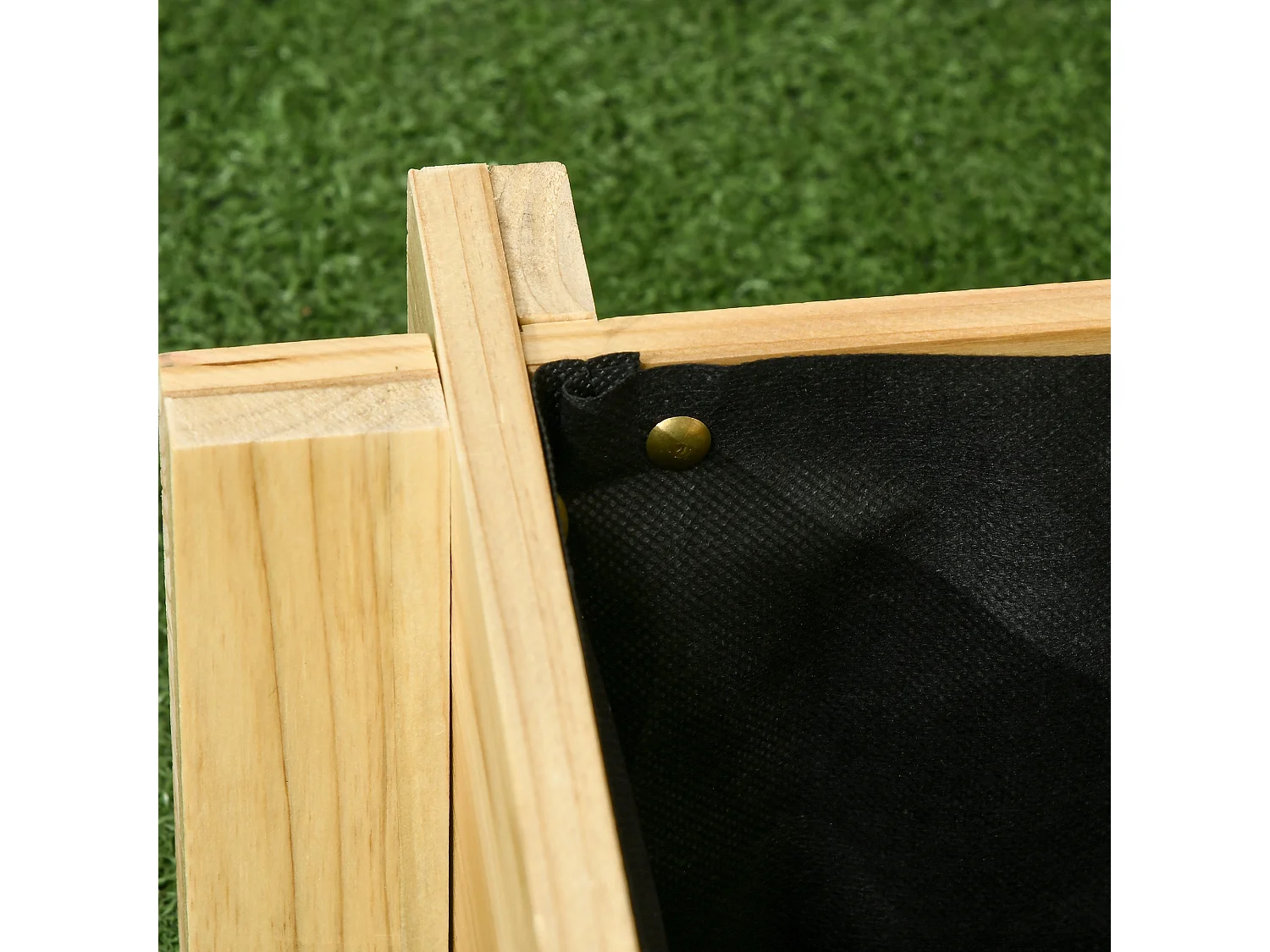 Orto rialzato a 3 livelli per piante da giardino in legno