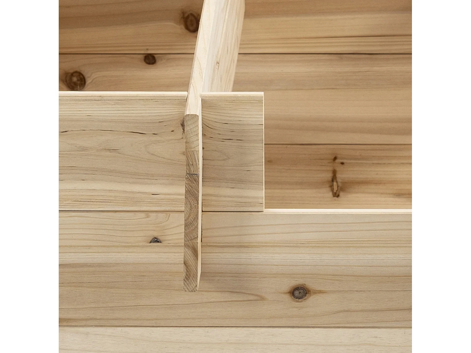 Fioriera in legno a 3 livelli cassetta per orto 120x100x54cm