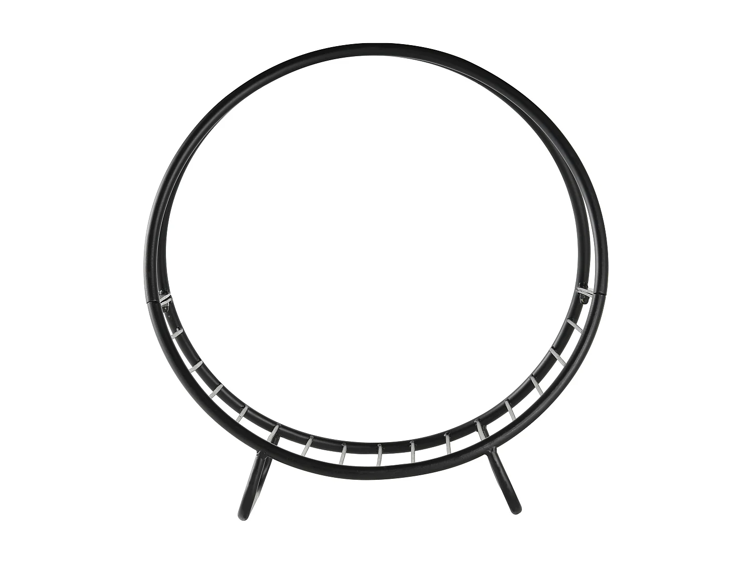 Portalegna in metallo per interni ed esterni con forma a cesto