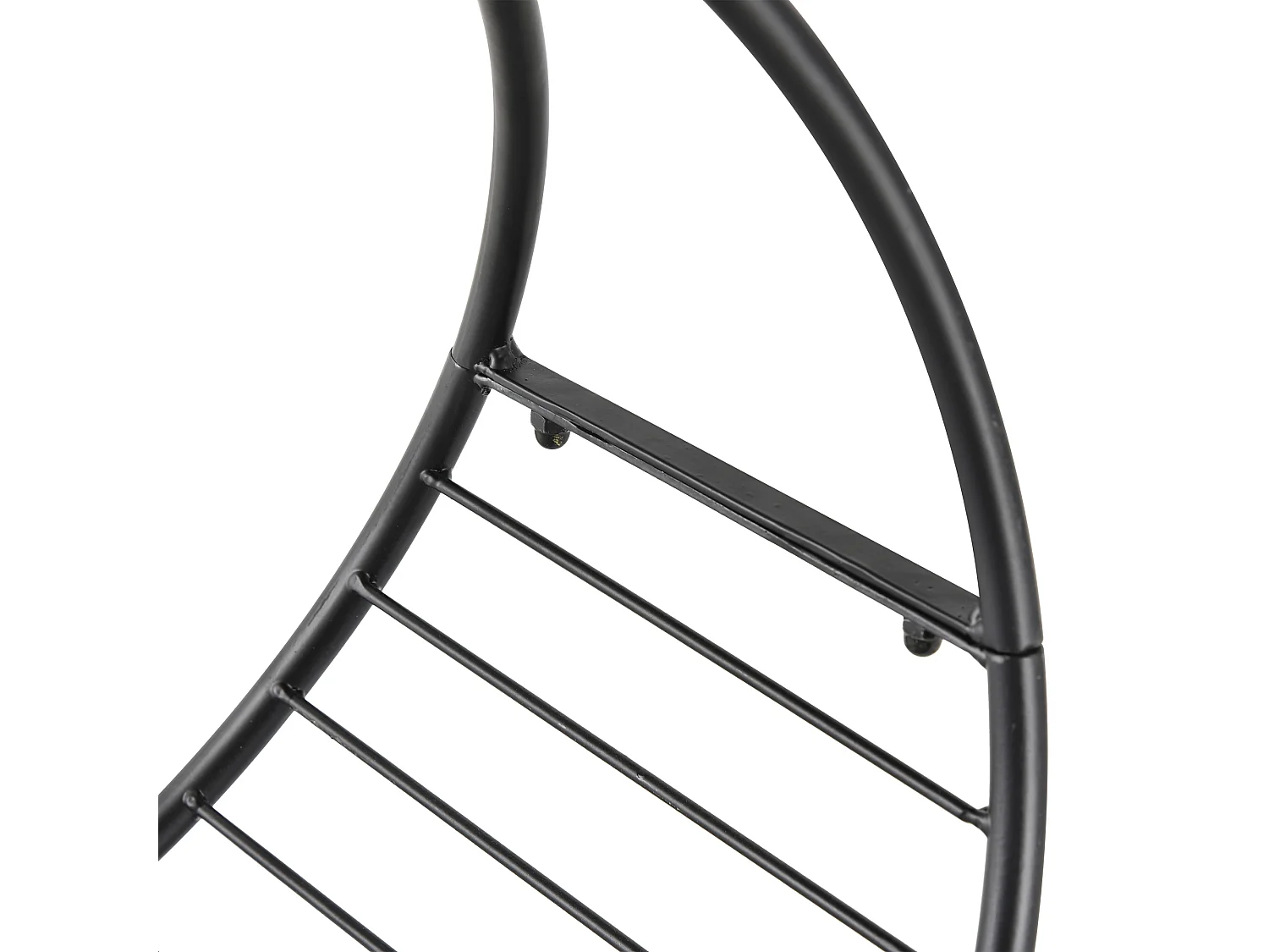 Portalegna in metallo per interni ed esterni con forma a cesto