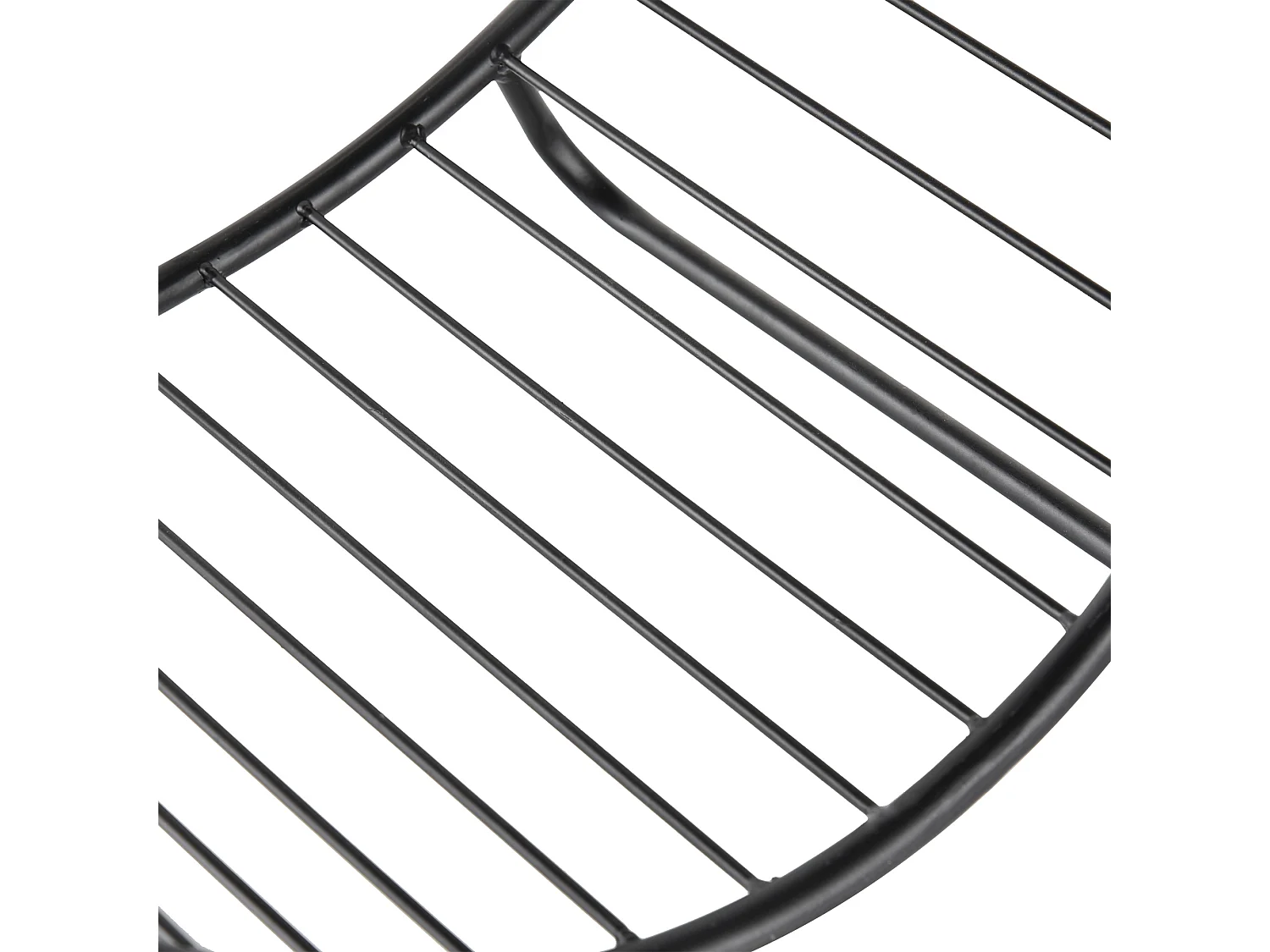 Portalegna in metallo per interni ed esterni con forma a cesto