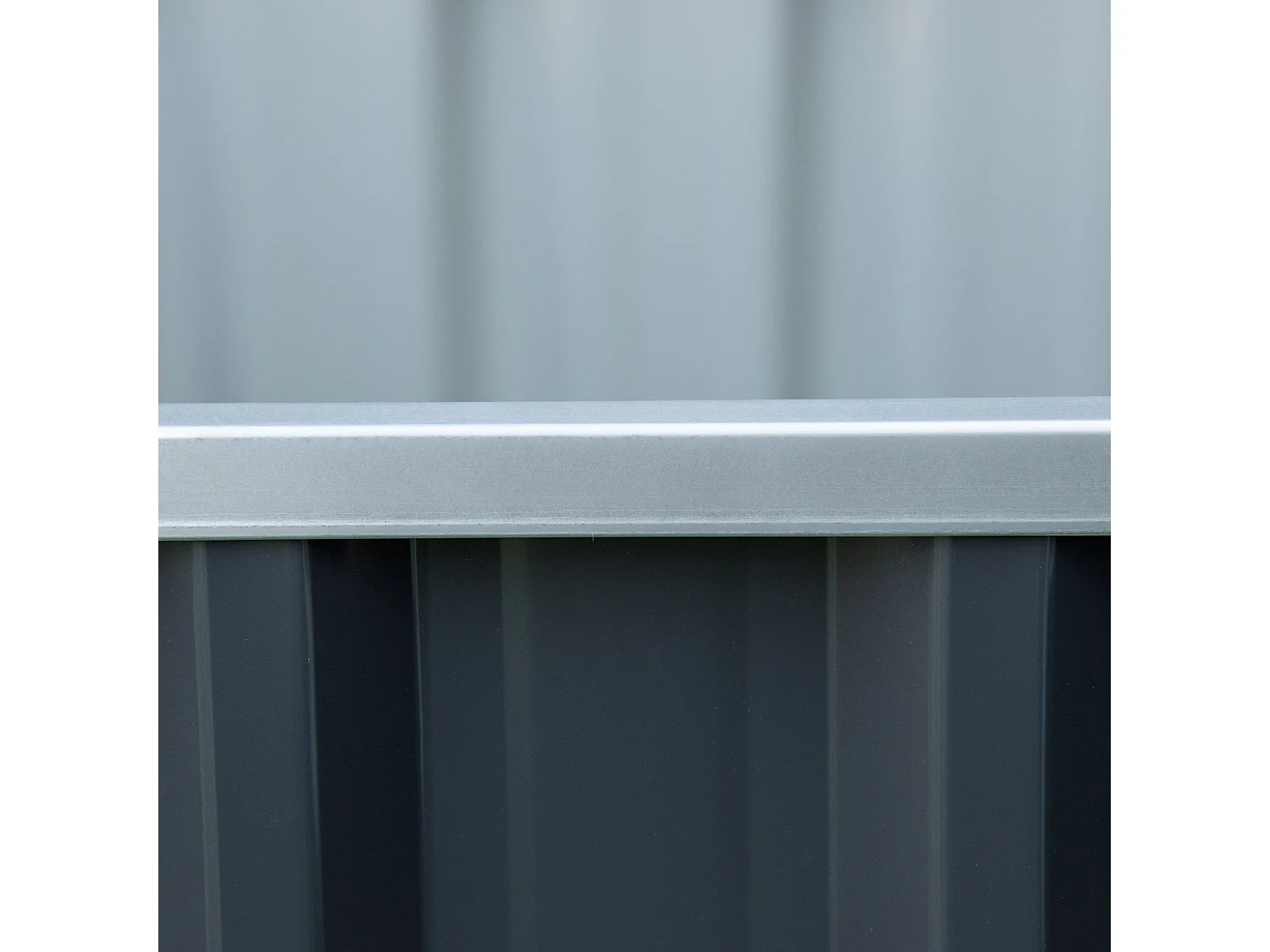 Letto per orto in acciaio fondo aperto montaggio a scatto