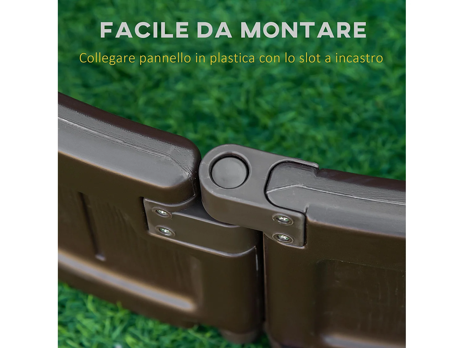 Letto per orto rialzato in hdpe fioriera esterna ø123x21cm