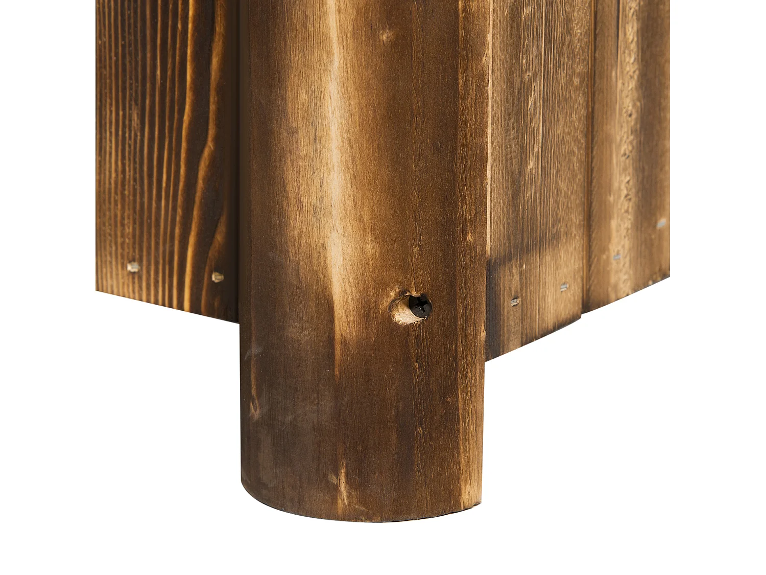 Fioriera vaso per piante box rettangolare in legno di abete