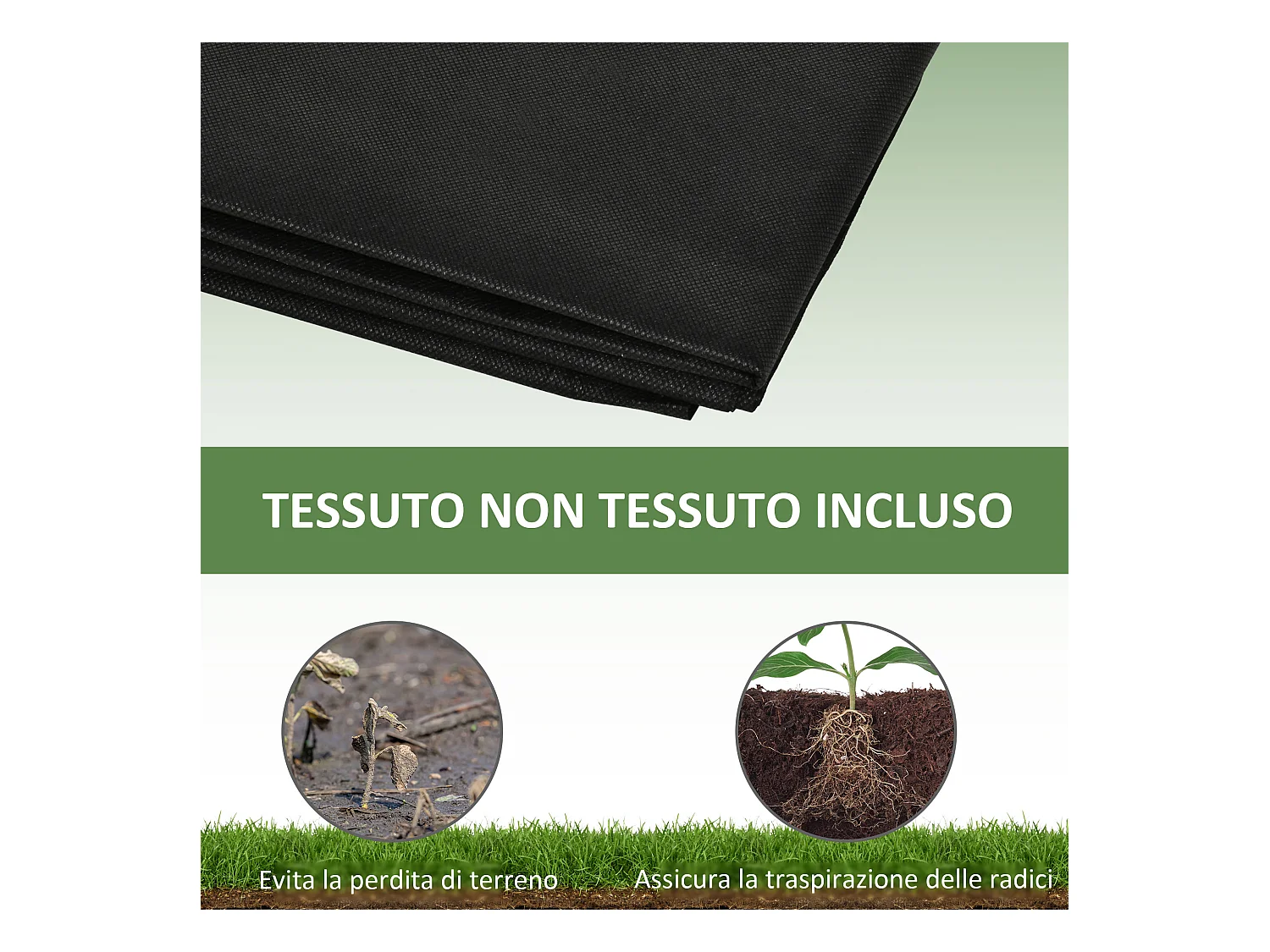 Letto per orto rialzato con 2 sezioni e fondo aperto in legno