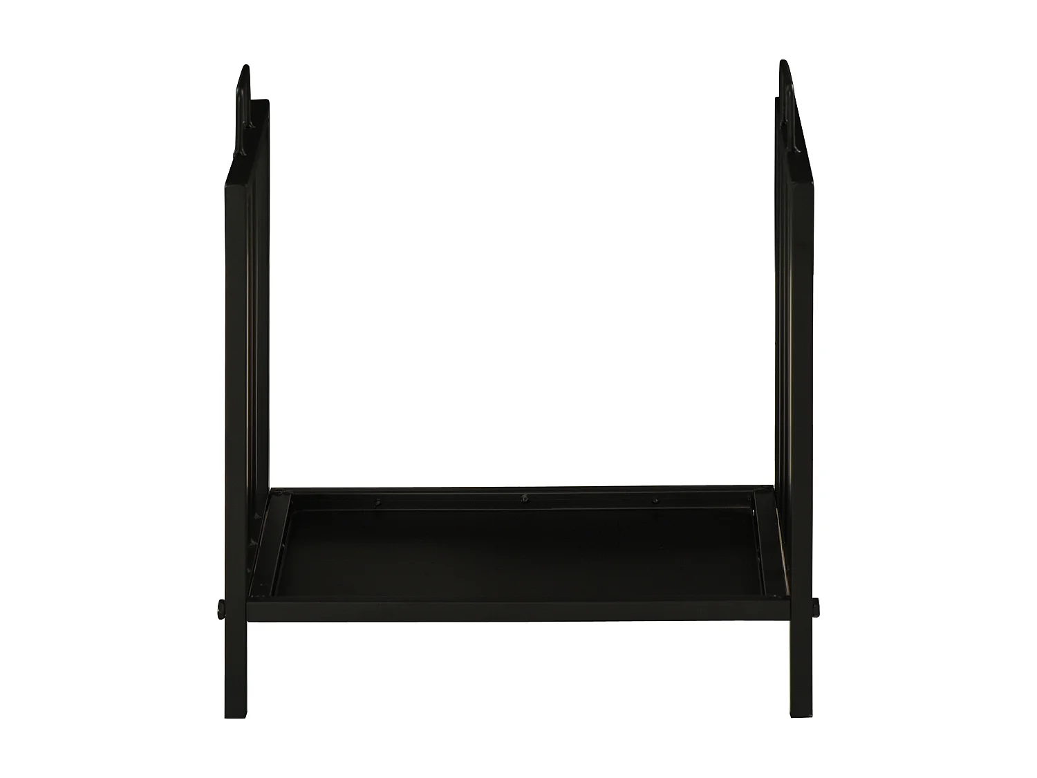 Portalegna da esterno e interno in metallo rialzato 2 manici