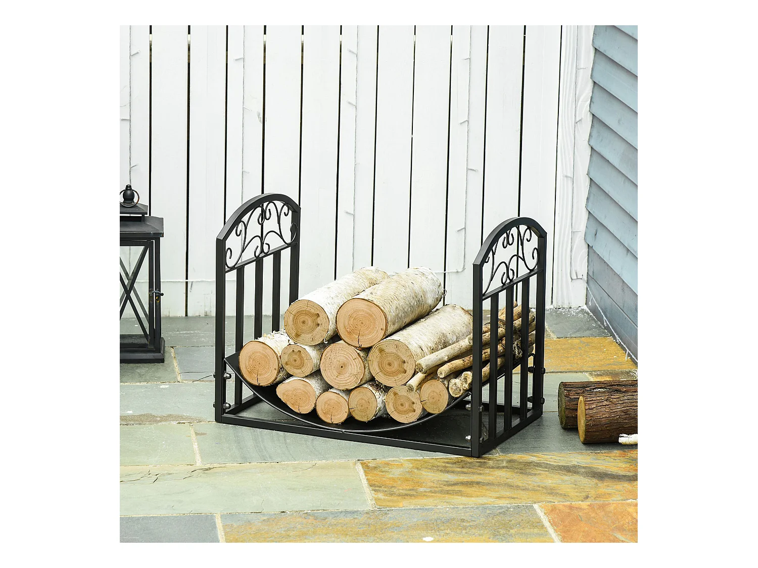 Portalegna da interno ed esterno in metallo max. 60kg