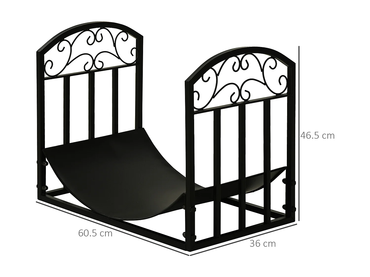 Portalegna da interno ed esterno in metallo max. 60kg