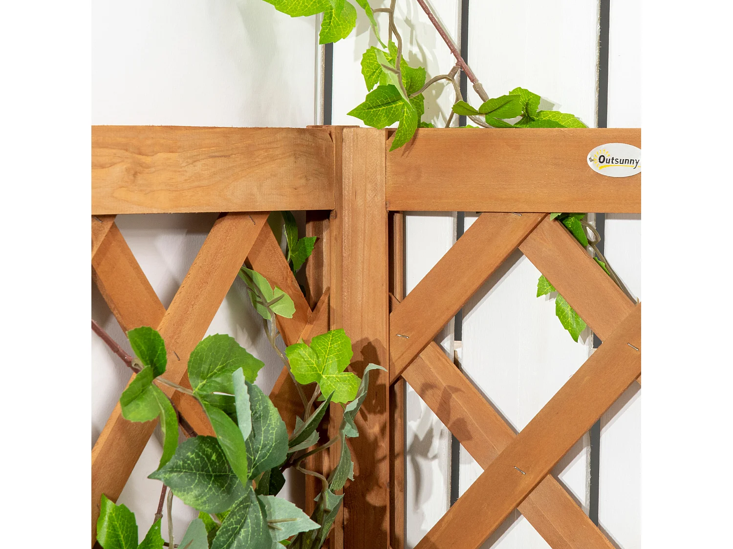 Fioriera da giardino fondo cavo con grigliato per rampicanti