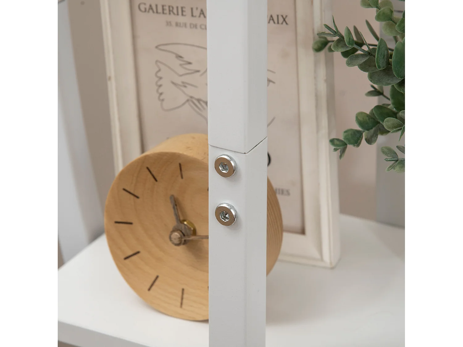 Portafiori 5 livelli a mezzaluna da interni ed esterni bianco