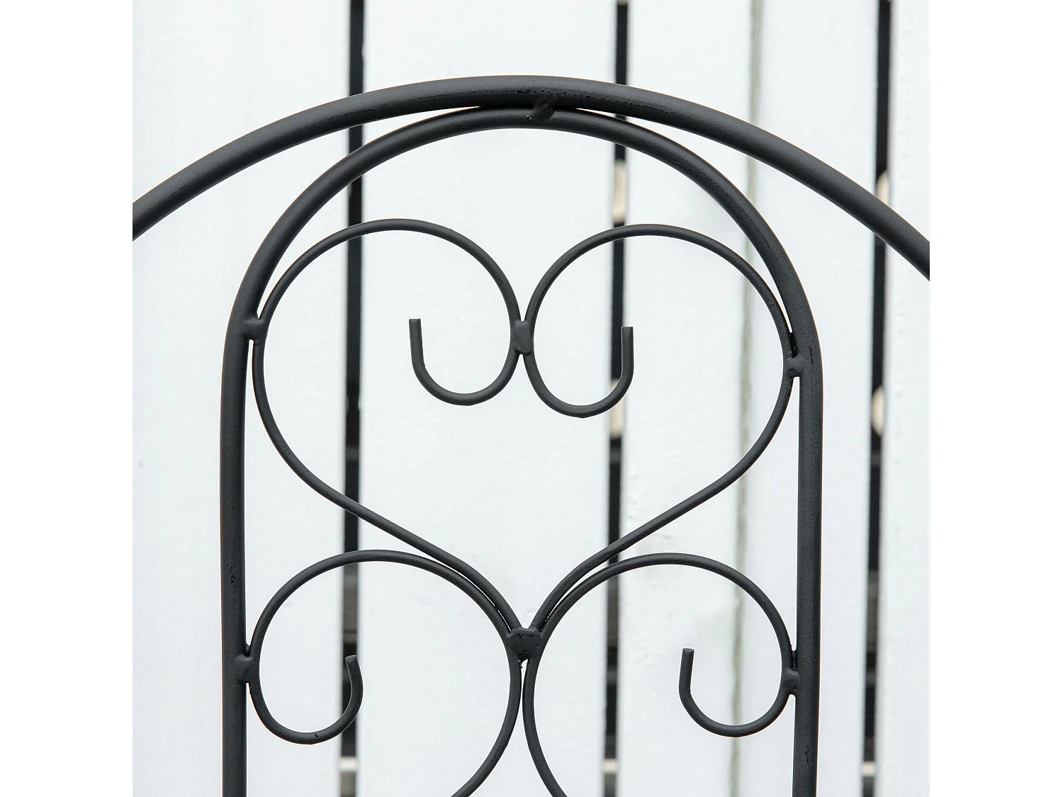 Portapiante verticale pieghevole 5 vasi da esterno in metallo