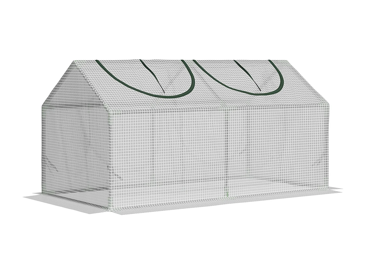 Mini serra 2 finestre avvolgibili copertura pe 119x60x60cm