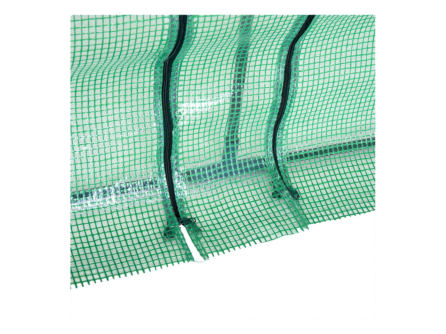 Serra da giardino a tunnel con copertura in plastica pe verde