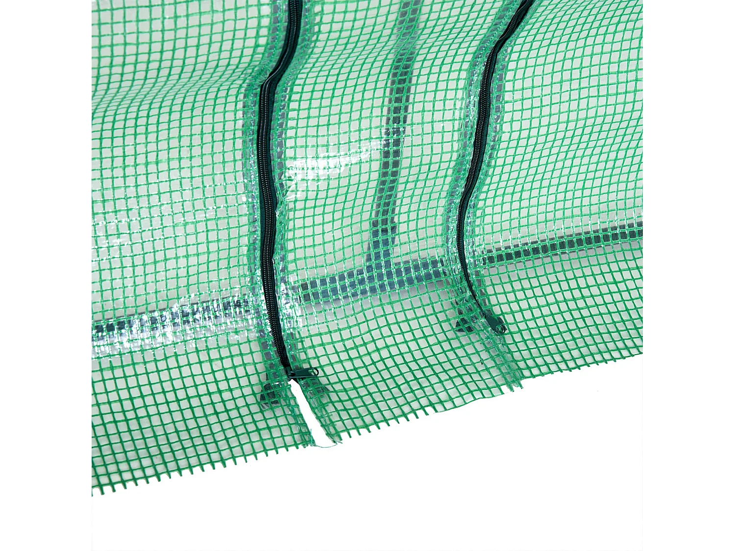 Serra da giardino a tunnel con copertura in plastica pe verde