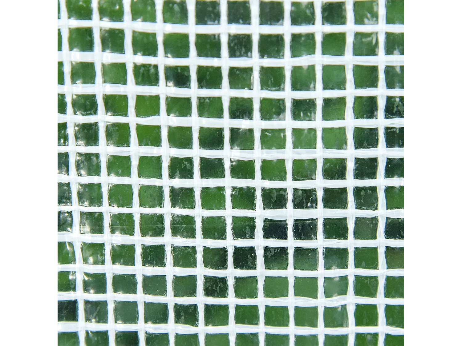 Serra a tunnel in pe con porte a cerniera bianca