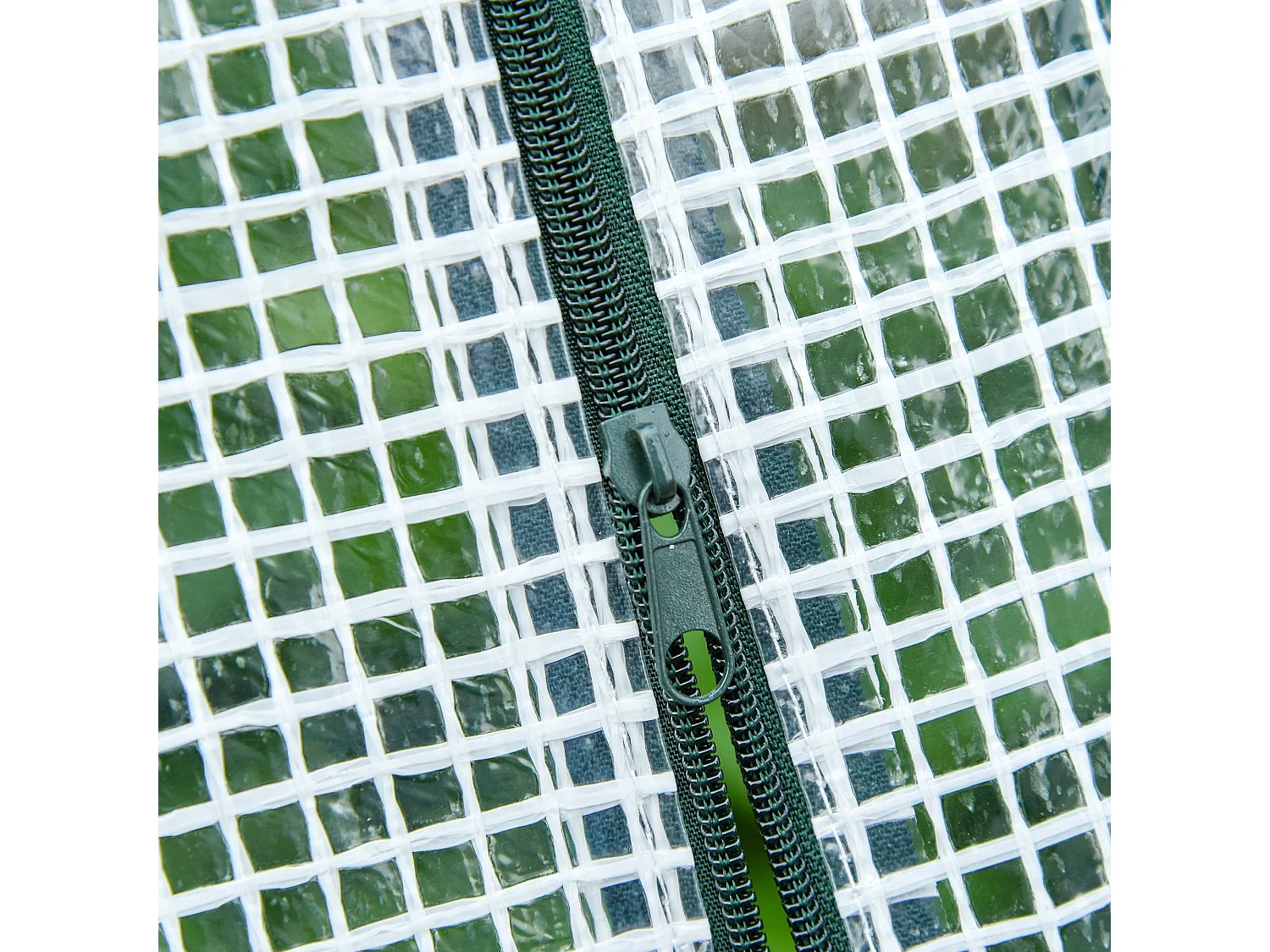 Serra a tunnel in pe con porte a cerniera bianca