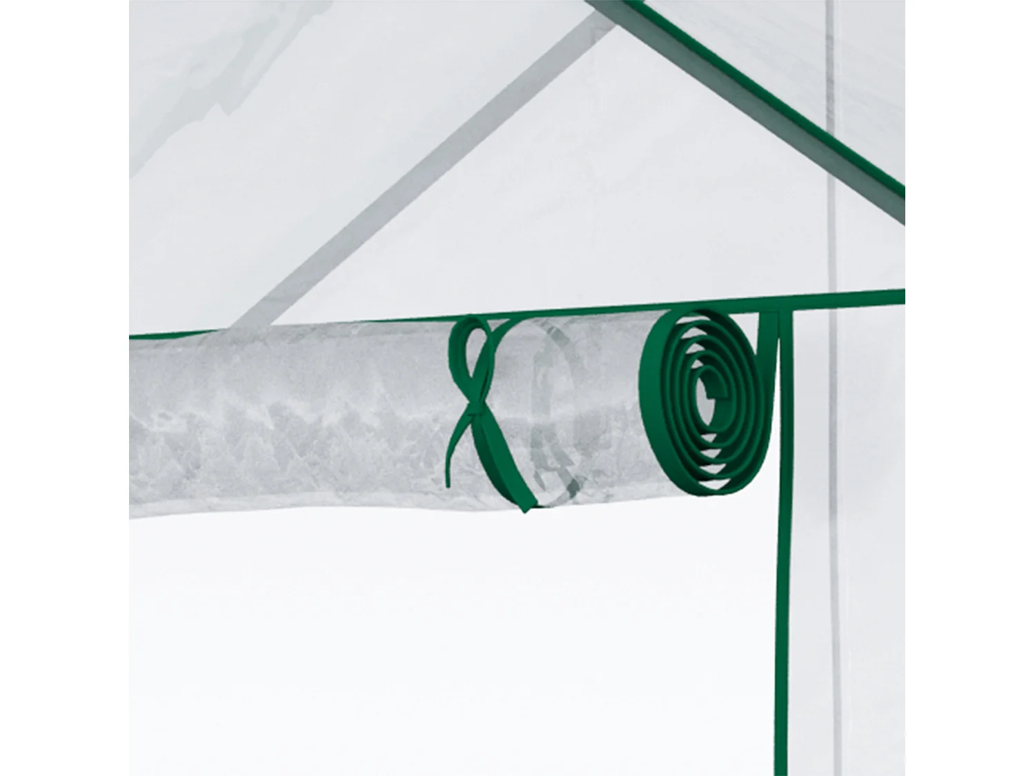 Serra da giardino pe impermeabile anti uv 142x73x195 cm verde