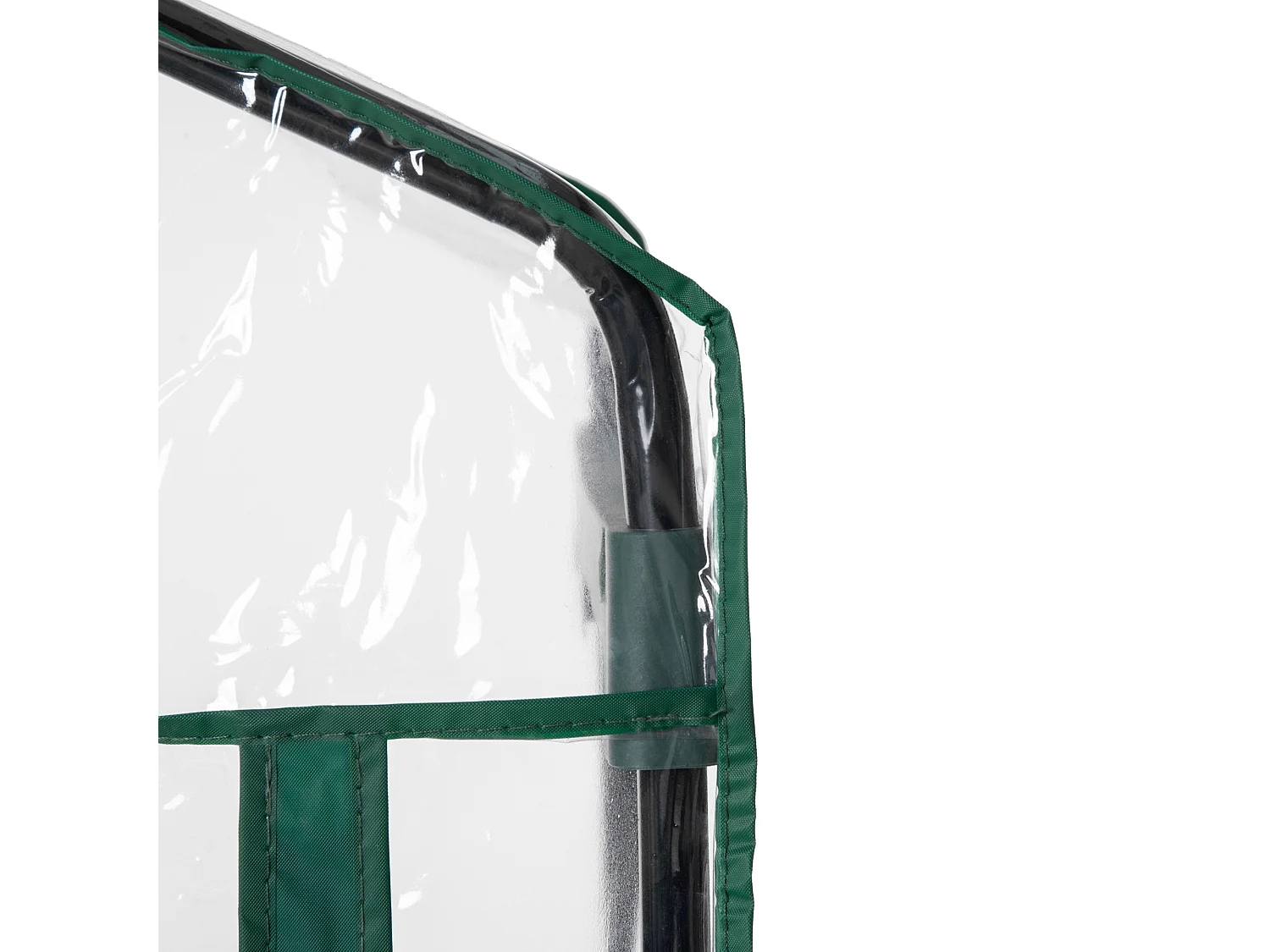 Serra da balcone con 4 ripiani e copertura in pvc trasparente