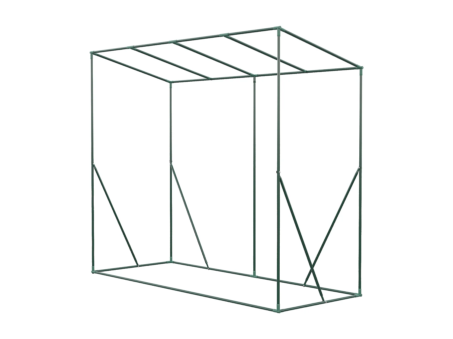 Serra da giardino in pe e acciaio con 4 picchetti 2 finestre