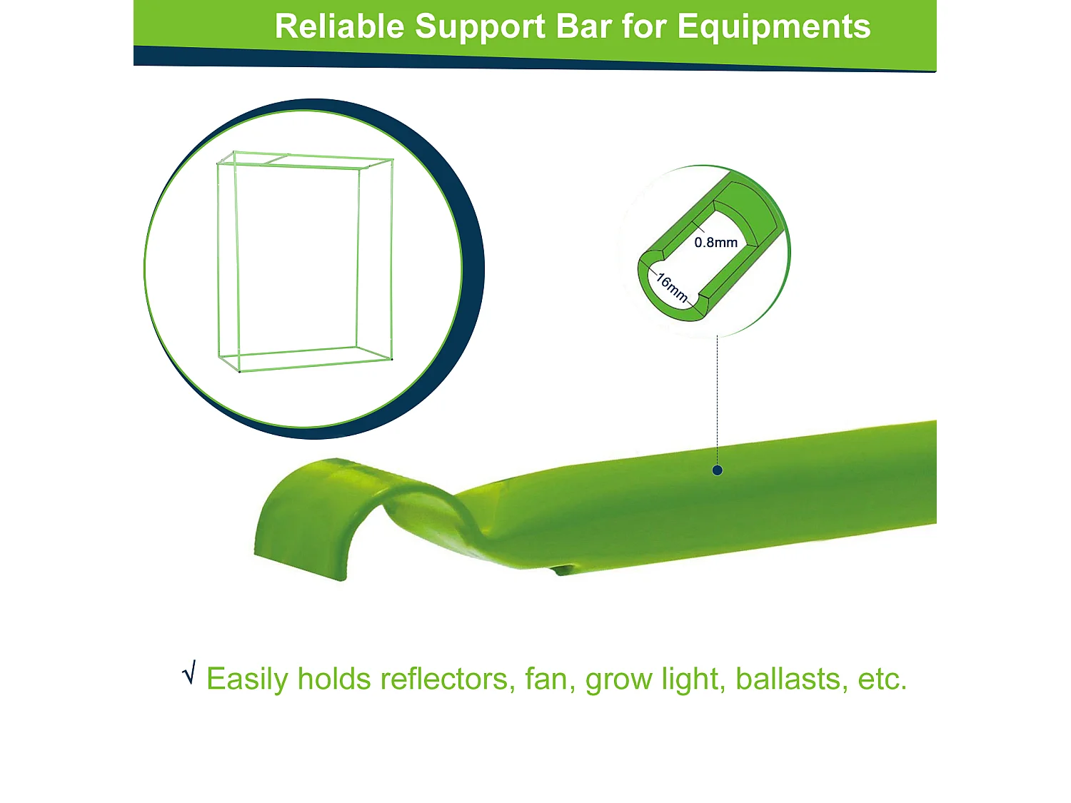 Tenda idroponica con prese d'aria regolabili in mylar nero