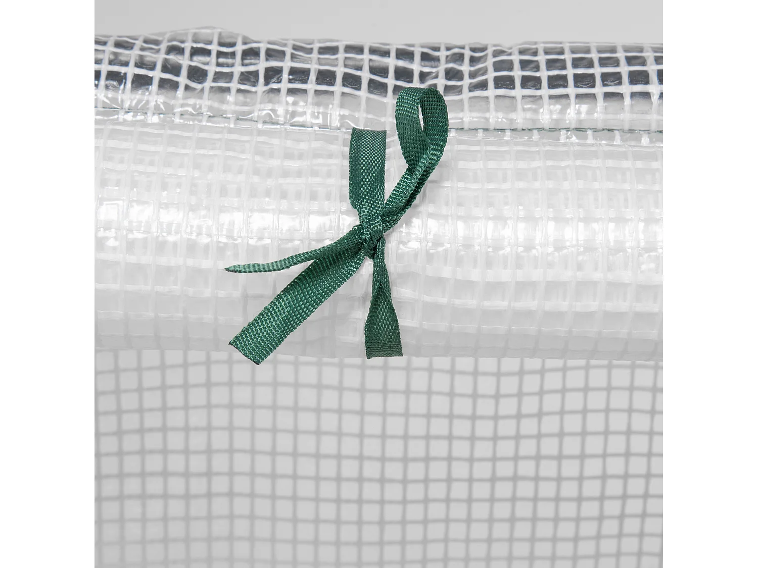 Serra da giardino telaio in acciaio e copertura in pe bianco