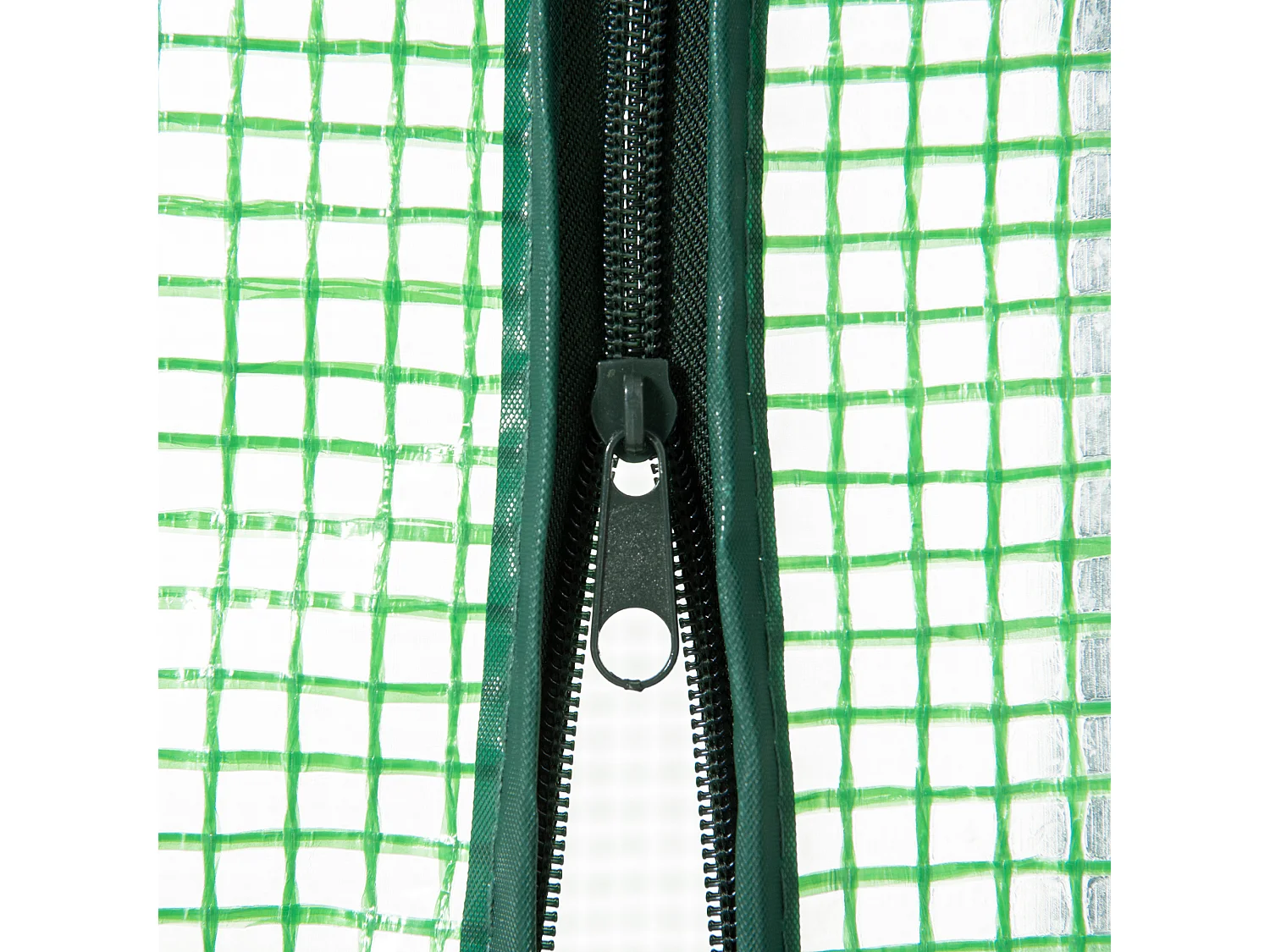 Serra da giardino ripiani in metallo copertura pe 80x49x160cm